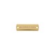 Placa Personalizada Ouro para costura 33mm