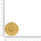 Pingente Medalha com Salmo Ouro 43mm