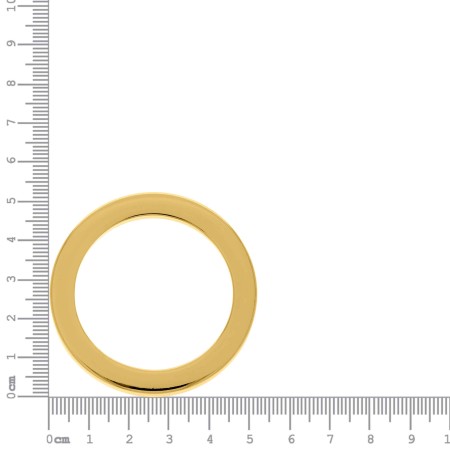 Argola Injetada Ouro 52mm