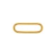 Argola Oval Ouro 56mm
