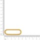 Argola Oval Ouro 56mm