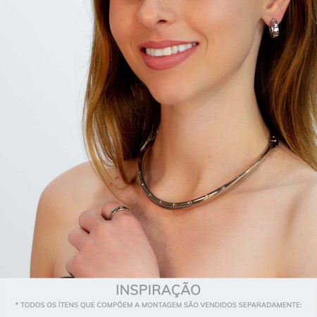 Colar Níquel com Fendas 132mm