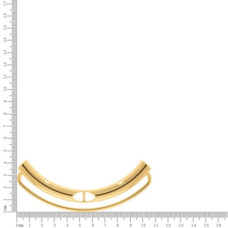 Enfeite passador Dourado para Confecção 107mm