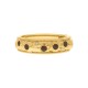 Bracelete Dourado Boêmio Marrom com Strass 72mm