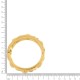 Bracelete Dourado Boêmio Marrom com Strass 72mm