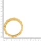 Bracelete Dourado Boêmio Caramelo com Strass 72mm