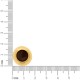 Brinco Ouro com Marrom 18mm