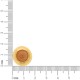 Brinco Ouro com Caramelo 18mm