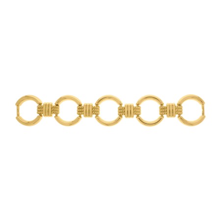 Bridão Dourado com Textura de Corda 153mm