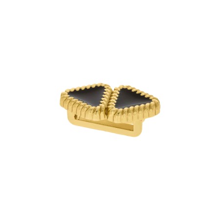 Passador Losango Ouro com Preto 21mm