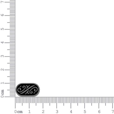 Passador Oval Grafite 17mm