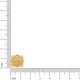Passador Ouro Flor-de-Lis 14mm