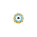 Passador Olho Grego Azul Ouro 16mm