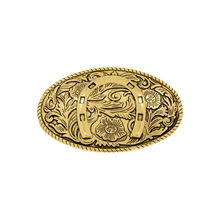 Fivela de Cinto Country Dourada 79mm