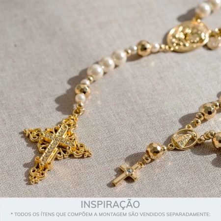 Entremeio Nossa Senhora Ouro 20mm