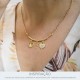 Pingente Coração Nossa Senhora Ouro 16mm