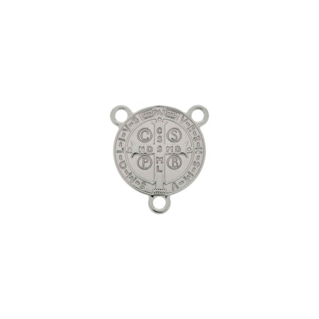Entremeio Terço São Bento Níquel 24mm