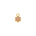 Pingente Flor Ouro com Nude 13mm