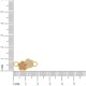 Pingente Flores Dourado com Resina 20mm