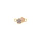 Pingente Flores Ouro com Resina 20mm