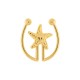 Entresseio Dourado com Estrela 51mm