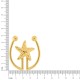 Entresseio Dourado com Estrela 51mm