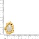Pingente Búzio Dourado com Off White 39mm