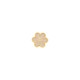 Brinco Florzinha Dourado com Nude 9mm