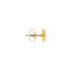 Brinco Florzinha Dourado com Nude 9mm
