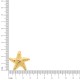 Brinco Estrela Dourado 29mm
