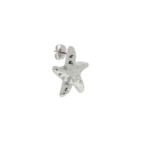 Brinco Estrela Prateado 29mm