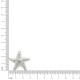 Brinco Estrela Prateado 29mm