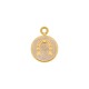Pingente Ferradura Ouro com Pérola 18mm
