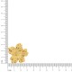 Brinco Flor Dourado 34mm