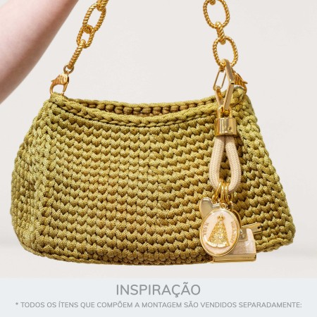 Pingente Coração Pet Ouro 22mm