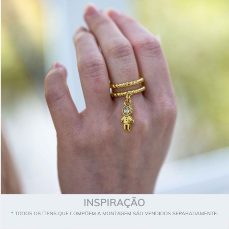 Base para Anel Corda Ouro N° 18