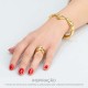 Bracelete Dourado Maré 68mm