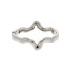 Bracelete Prateado Maré 68mm