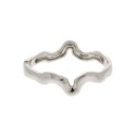 Bracelete Prateado Maré 68mm