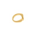Anel dedo Mindinho Dourado Maré N° 12