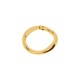 Argola Articulada Dourada Orgânica 57mm