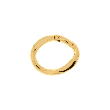 Argola Articulada Dourada Orgânica 57mm