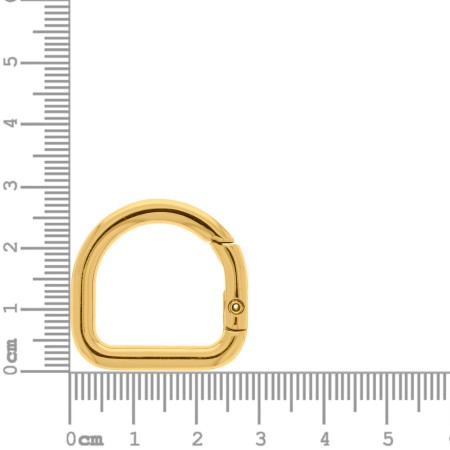Meia Argola Articulada Dourada 20mm