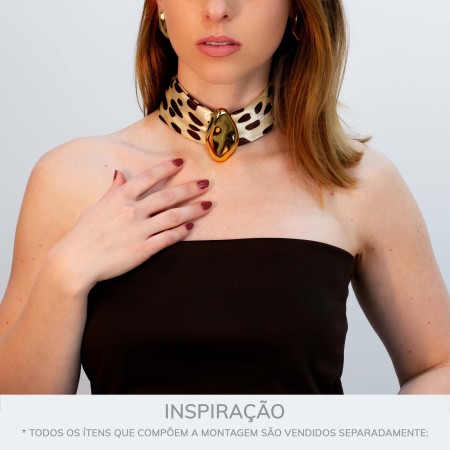Passador Mineral Dourado 61mm