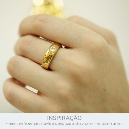 Anel Fé Ouro N° 20