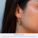Brinco de Argola Prego Ouro 26mm