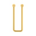Entresseio Retangular Ouro 78mm