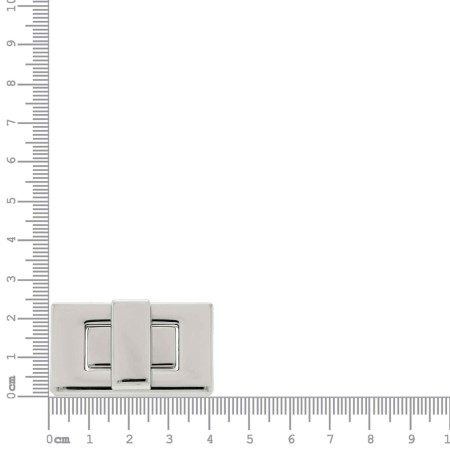 Fecho para Bolsa Retangular Níquel 41mm