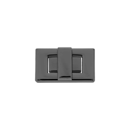 Fecho Retangular para Bolsa Grafite 41mm