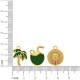 Conjunto Pingentes Praia Ouro